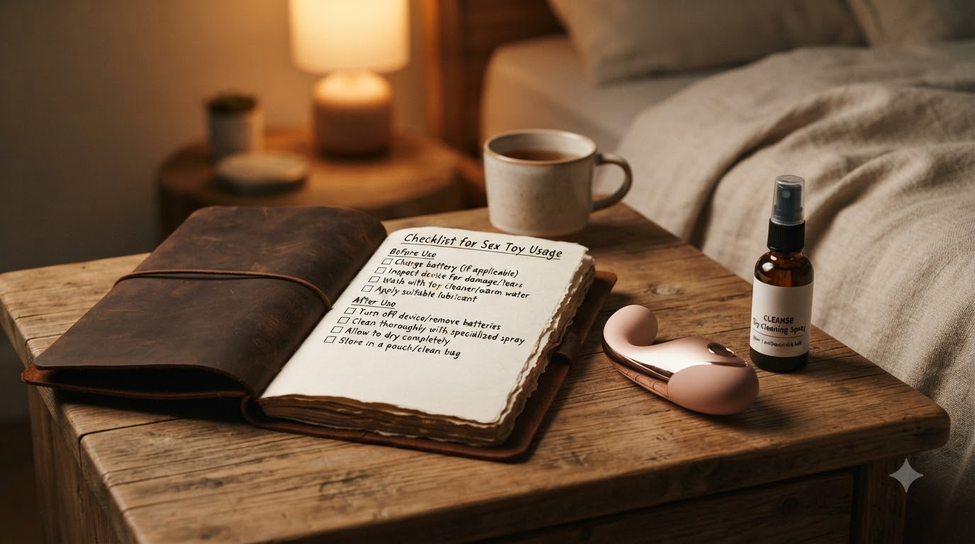 checklist sử dụng sex toy - tổng quan và chuẩn bị
