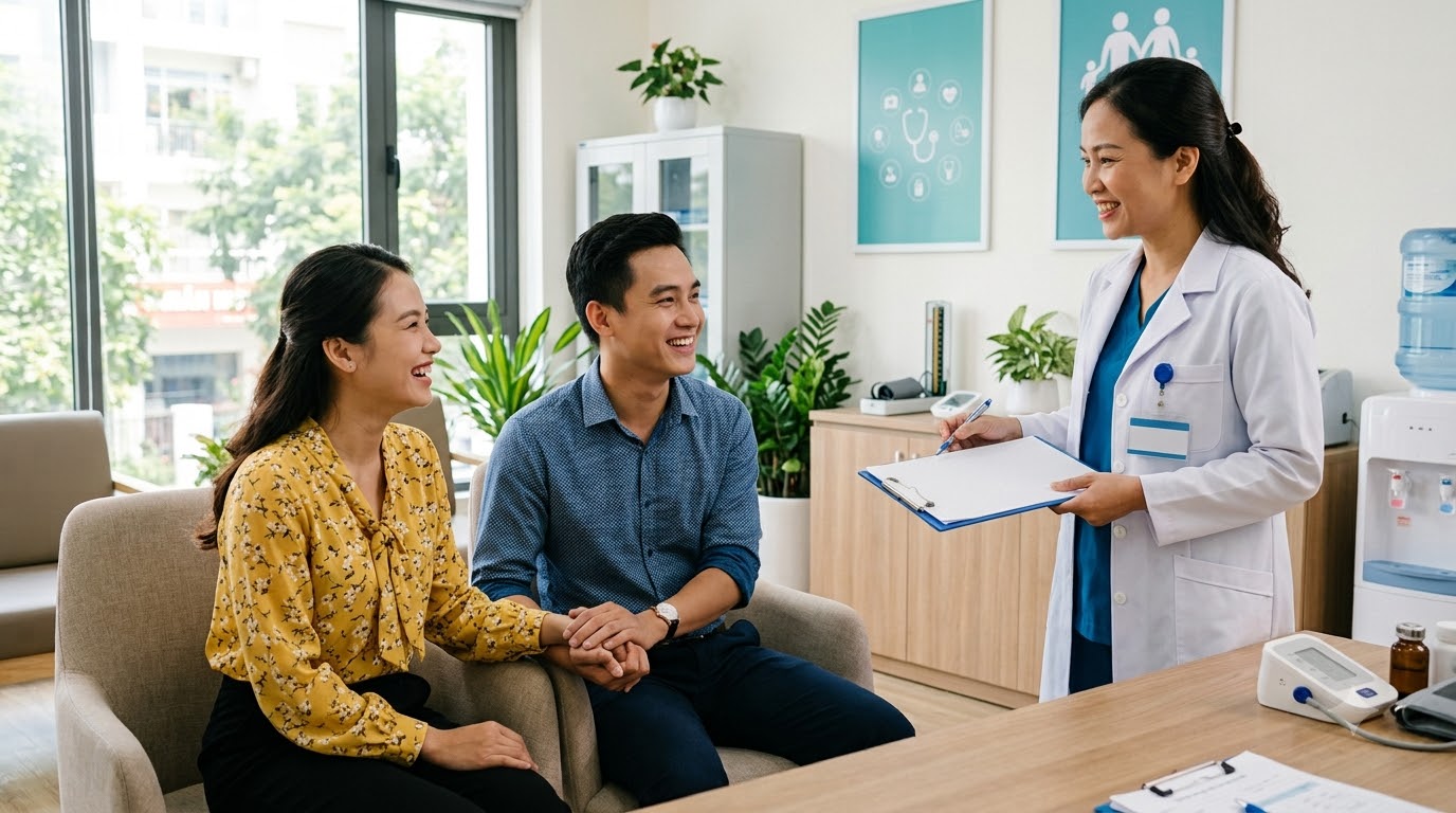 khám sức khỏe tiền hôn nhân - các bước thực hiện chi tiết