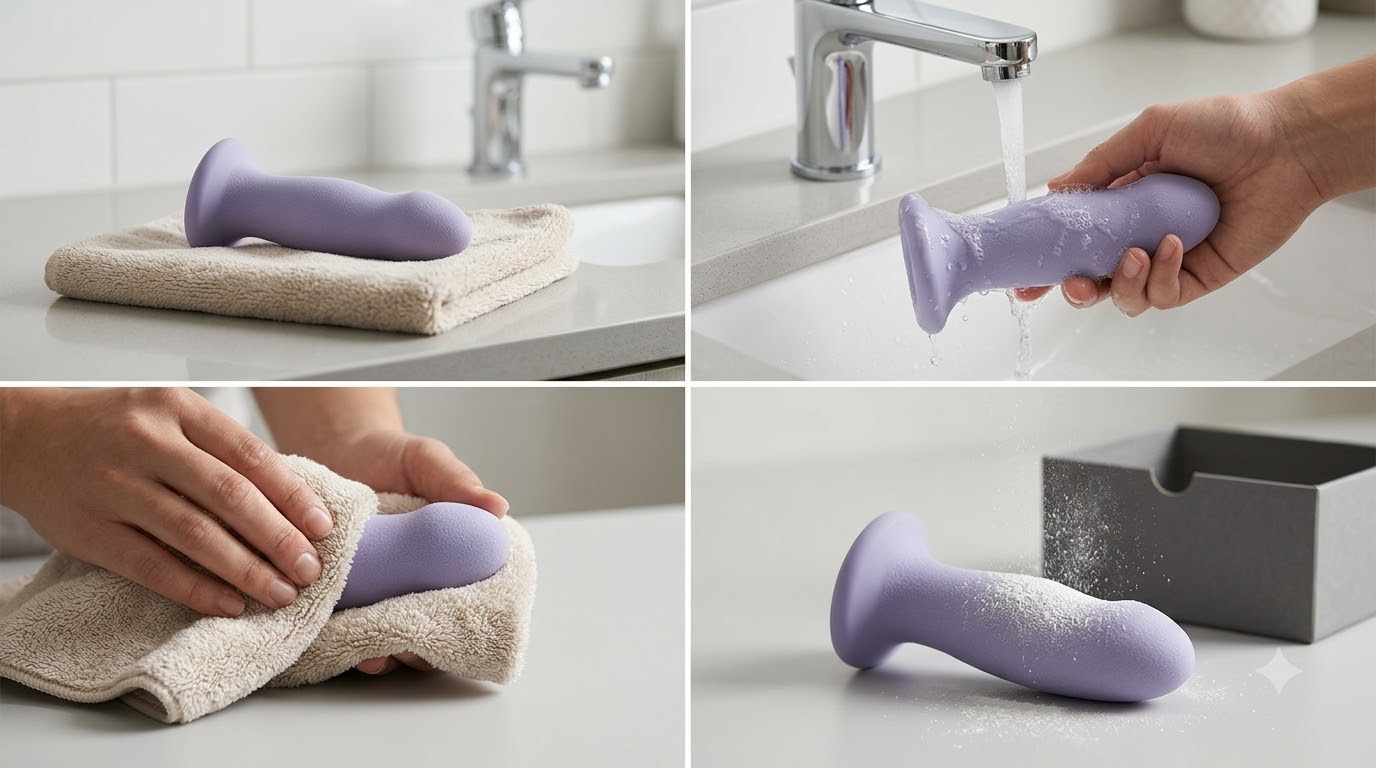 Làm sạch sextoy TPE theo hướng dẫn chăm sóc của nhà sản xuất
